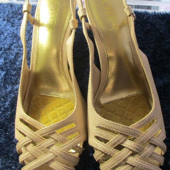 Chaps Shoes - Chaps Ralph Lauren Ranna Cork Wedge heels Size 7